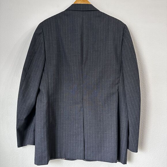 Vintage Meier & Frank Cricketeer Blazer Sport Coat Union 100% Wool Pinstripe - Picture 2 of 6